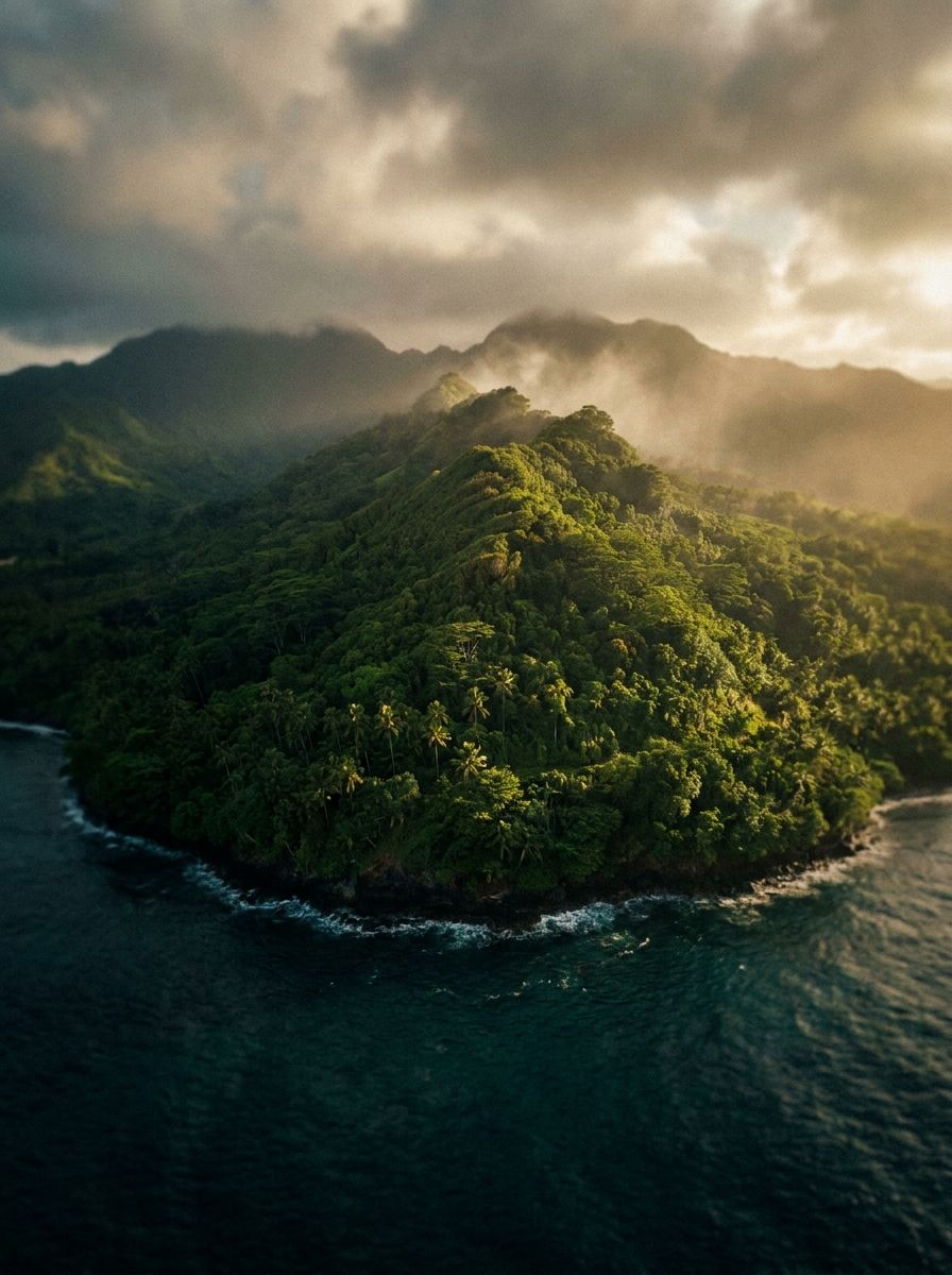 Tahitian-Polynesian island — heritage of the Seven Peaks Monoï tradition