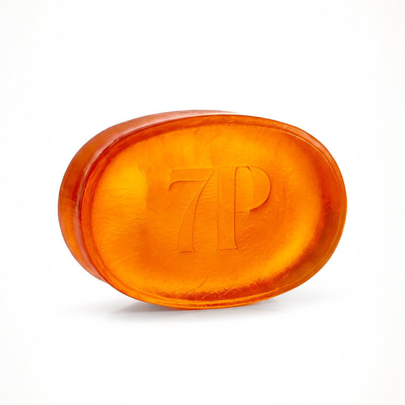 Natural Glycerin Soap Face & Body N°4 — honey variant bar, signature N°4 fragrance